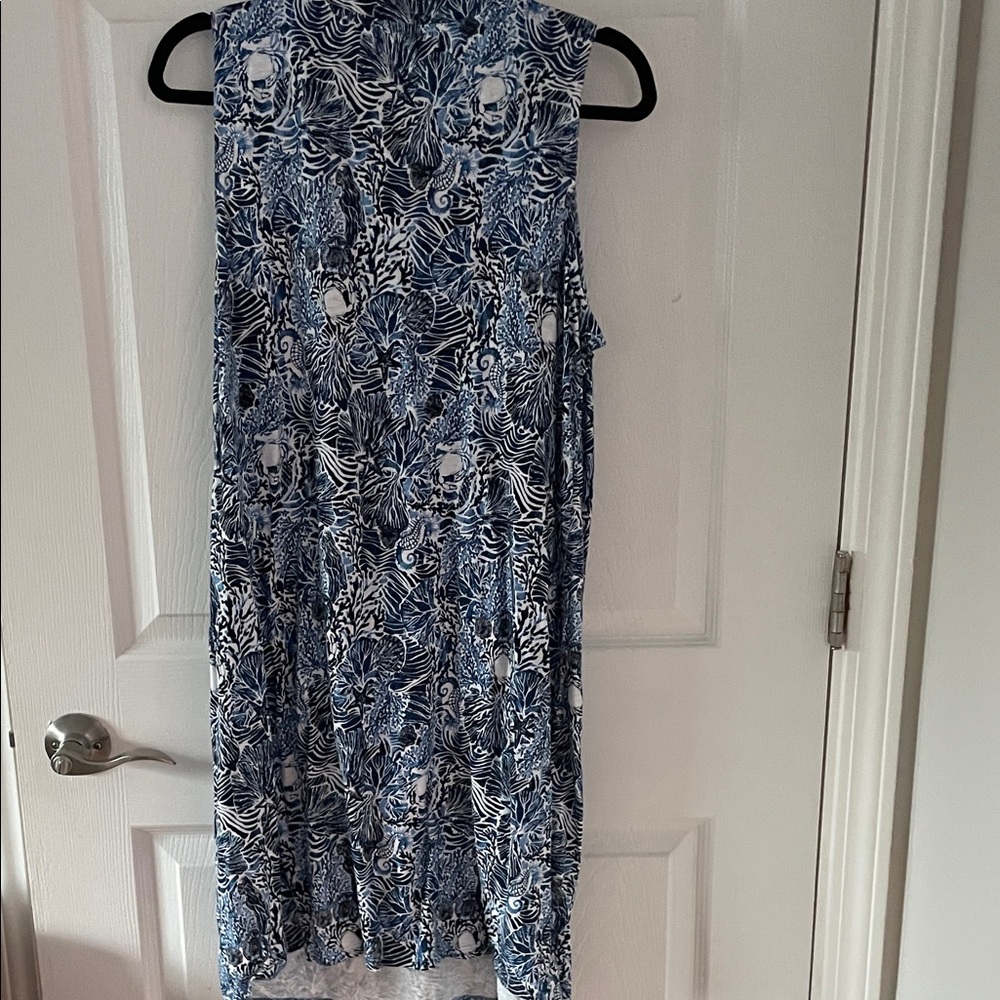 J. Jill Blue and White Patterned dress - Picture 3 of 3